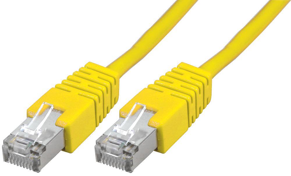 PRO SIGNAL Cat5e S/FTP Καλώδιο Ethernet με RJ45, 2m, Κίτρινο
