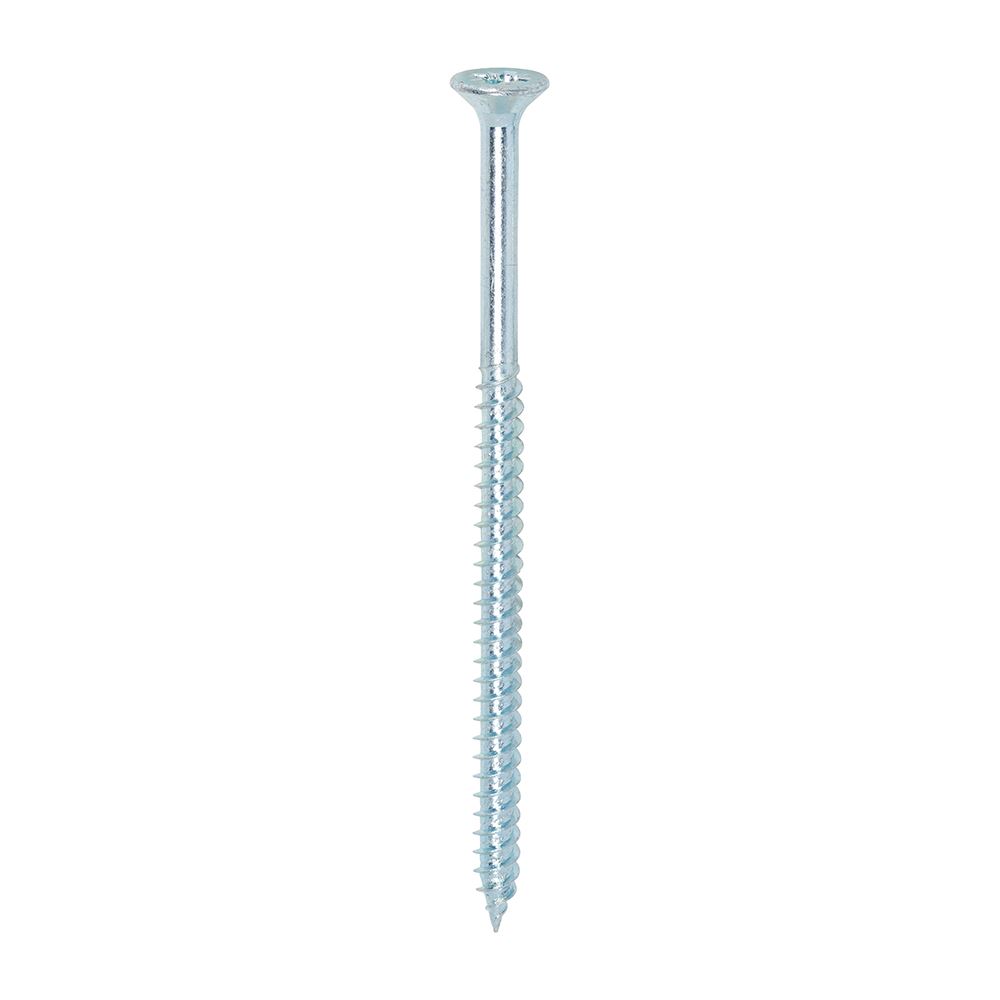 Timco Twin-Threaded Woodscrews PZ, Double Countersunk, Zinc, 12x4 (100-Pack)