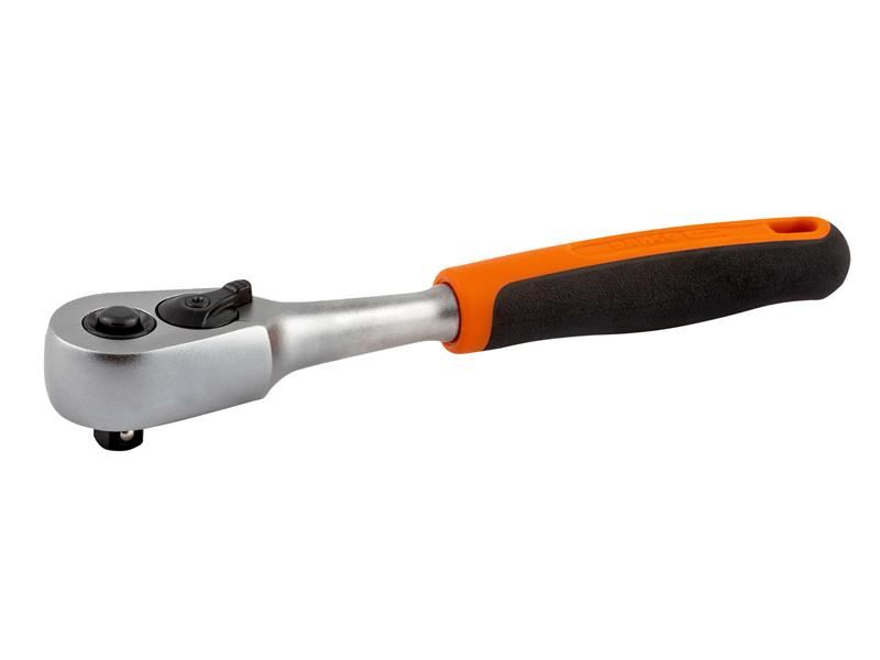 Bahco 1/4in Quick Release Reversible Ratchet, CrV Steel