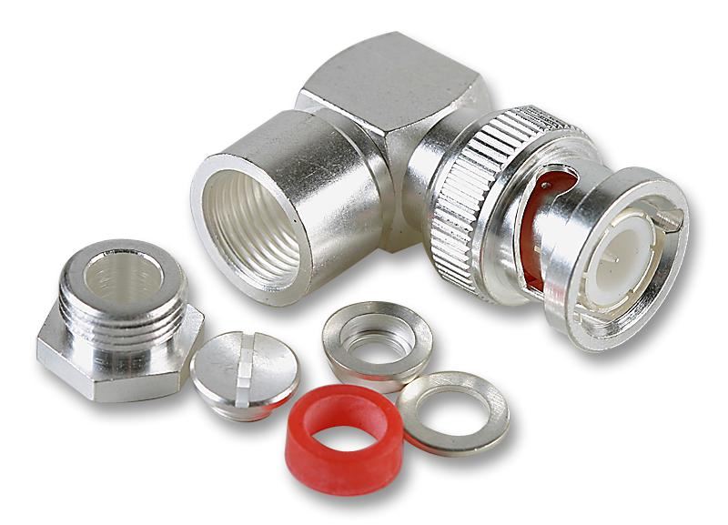 MULTICOMP PRO 50 Ohm BNC Right Angle Clamp Plug, RG58, DC-4GHz