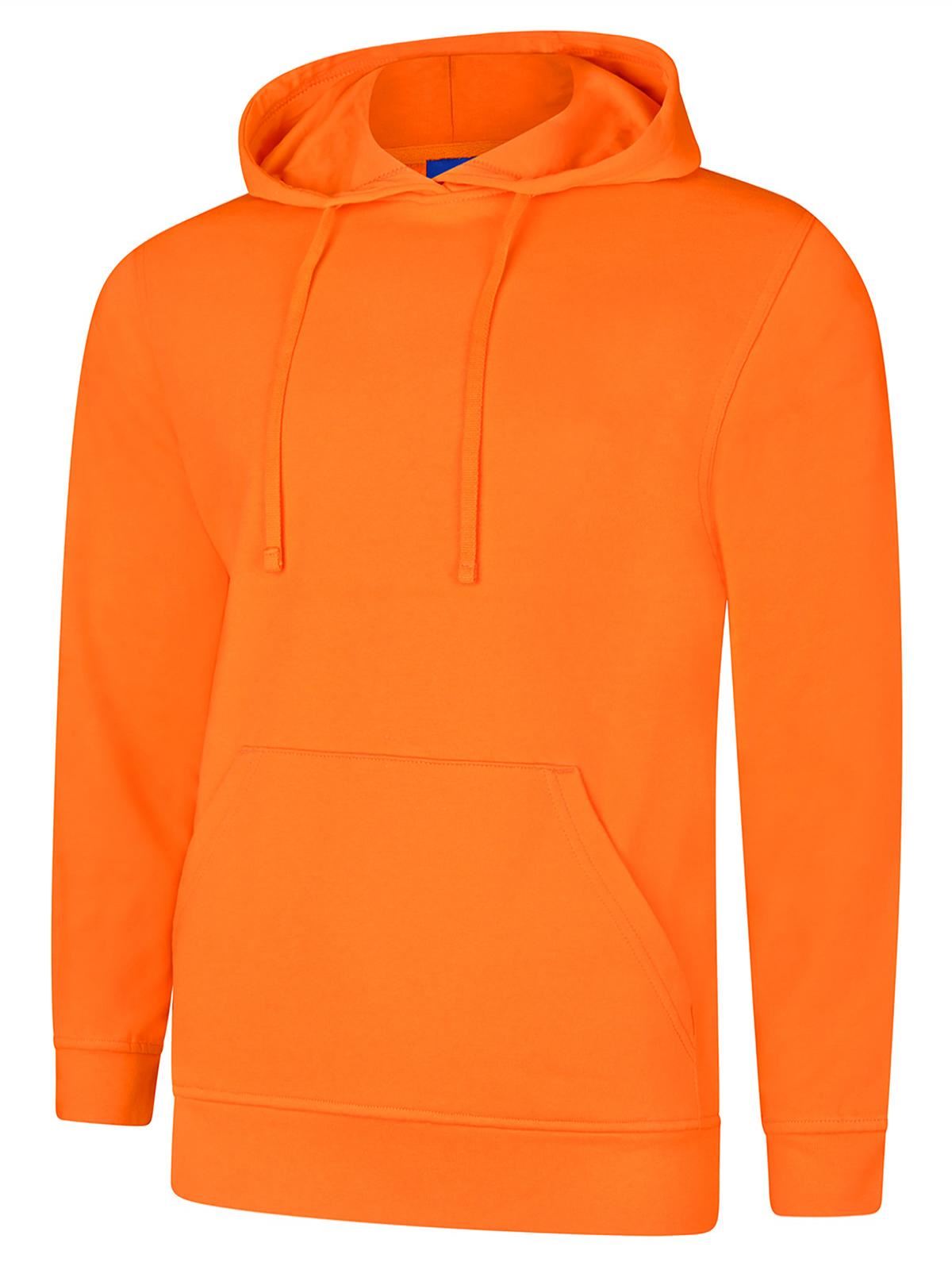 Uneek Unisex Deluxe Hooded Sweatshirt - Orange - XL