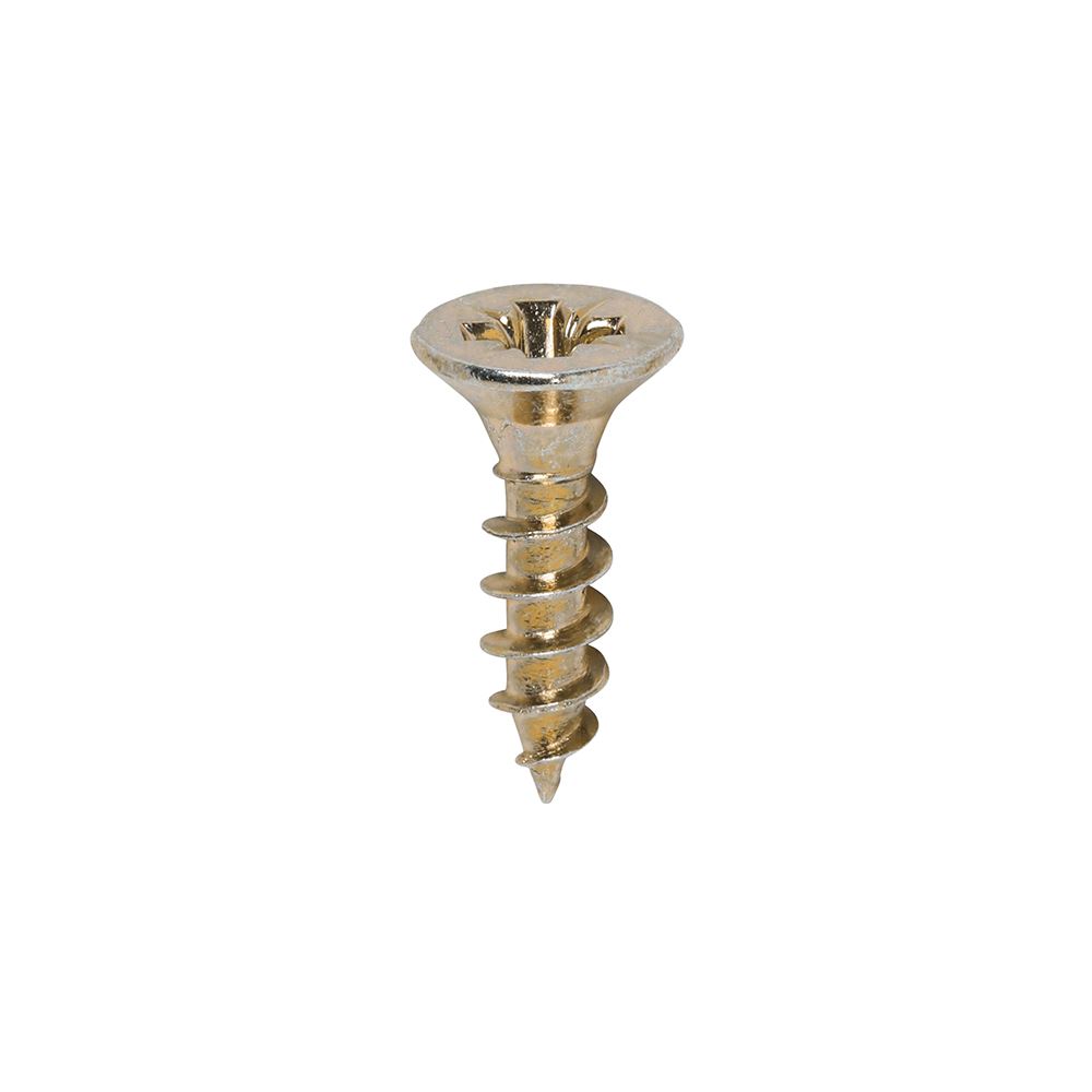 Timco 4.0 x 16mm Yellow Zinc PZ Double Countersunk Screws (200 Pack)
