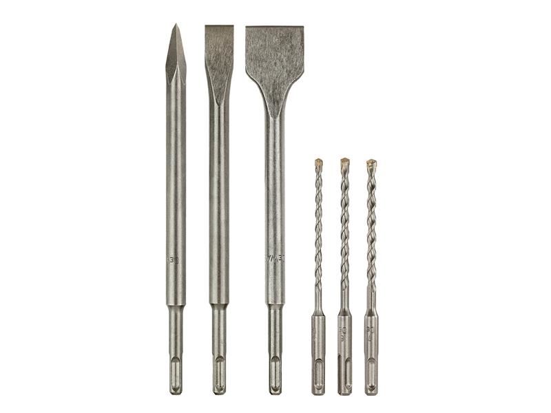 DEWALT מערכת מקדחים ואזמלים SDS Plus, DT60331, 6 חלקים