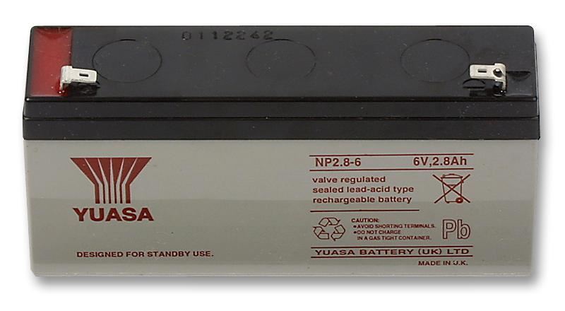 YUASA Batterie plomb-acide étanche 6V 2,8Ah Série NP