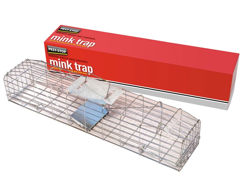 Pest-Stop - Piège à cage pour visons en acier galvanisé, 30 pouces