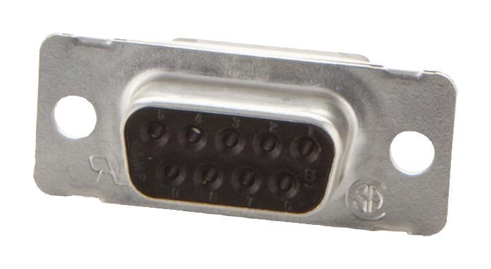 TE Connectivity AMPLIMITE HDP-20 Alojamento de Soquete D-Sub, 9 Vias