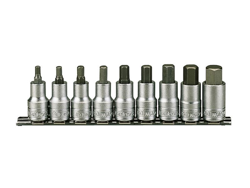 Teng 1/2in Drive Σύνολο Εξάκτινων Υποδοχών σε Ράγες, 13mm-32mm, 9 Τεμάχια