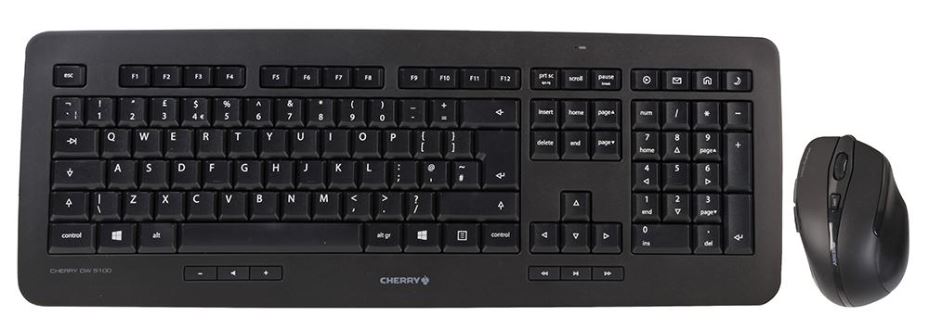 CHERRY DW 5100 Wireless Keyboard & Mouse Set, Black