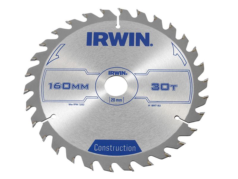 IRWIN® 建築用圓鋸片 160 x 20mm x 30T ATB