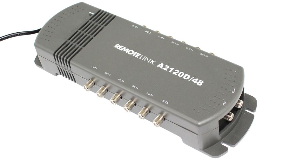 Antiference RemoteLink Mains-Powered Amplifier, 2 In/12 Out, UK Plug