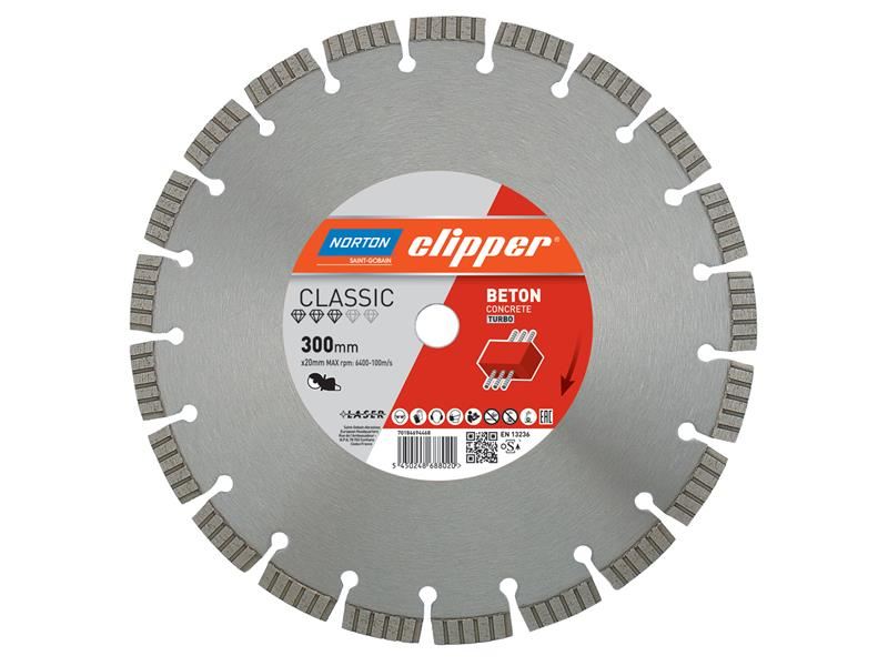 Norton Clipper Classic Beton Diamond Blade, 230mm x 22.23mm