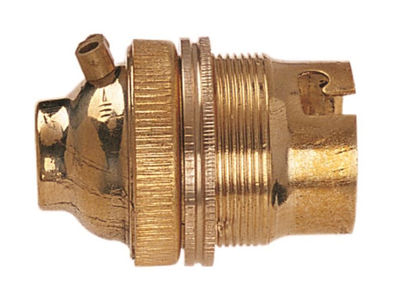 Dencon BC 真鍮製 1/2インチ 無スイッチ式ランプホルダー