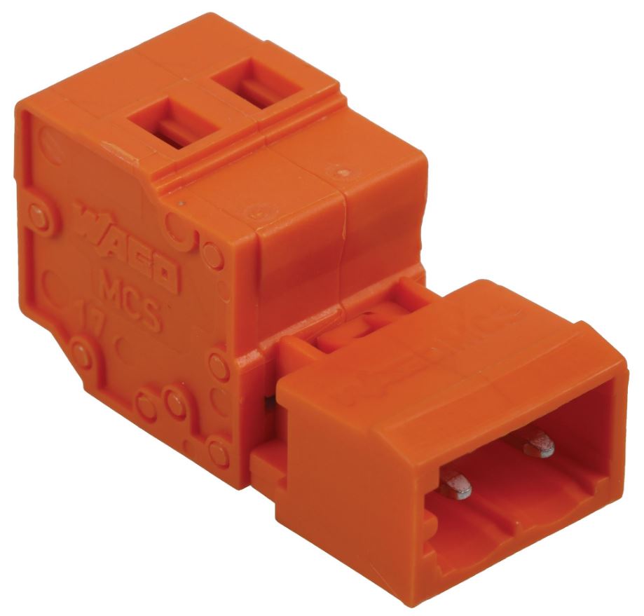 WAGO 2 Pole Male Connector Plug, Cage Clamp, 2.5mm², 5.08mm Pitch