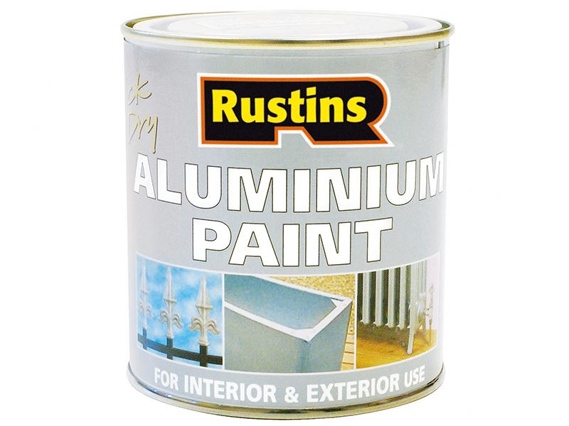 Rustins Pintura de Aluminio, Base Aceite, 500ml