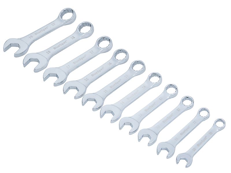 Blue Spot 10-Piece Stubby Combination Spanner Set