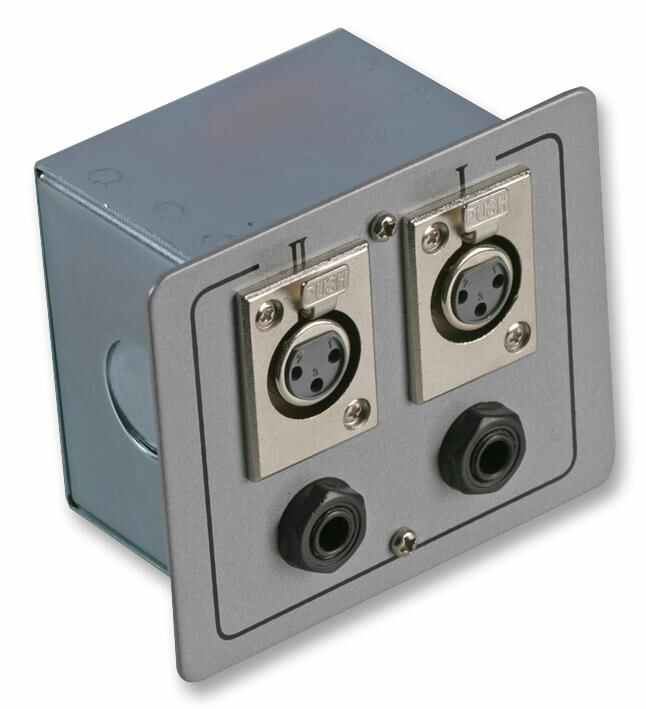 Pulse AV Aansluitdoos met 2 XLR & 2 Jack-aansluitingen