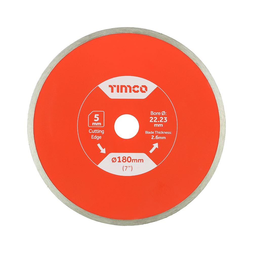 Timco 범용 다이아몬드 절연 블레이드 180mm x 22.2mm