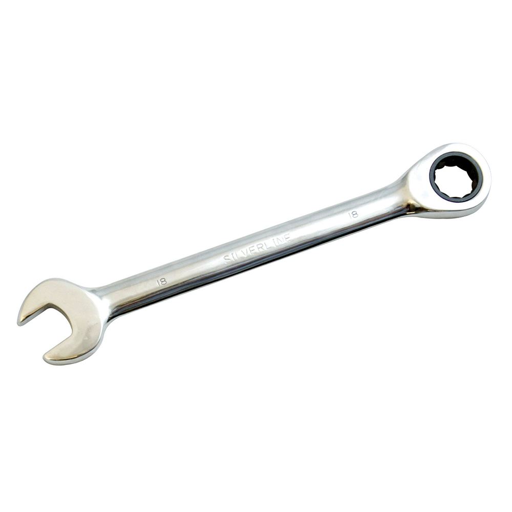 Silverline Vaste Kop Ratelsleutel 18mm