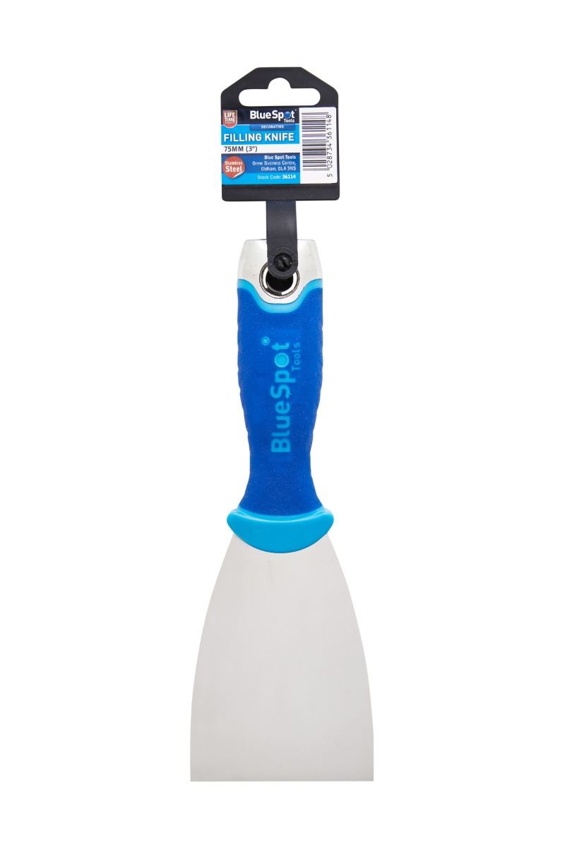 Blue Spot Tools 75mm Soft Grip Filling Scraper