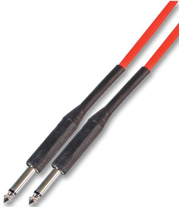 SOUNDLAB 6.35mm 모노 잭 to 잭 기타 케이블 오렌지 6m