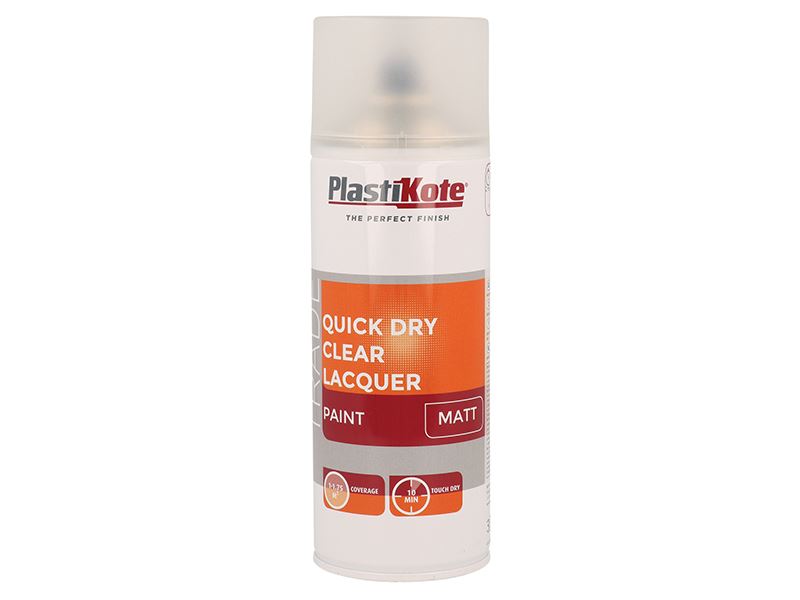 PlastiKote Spray Lacado Mate de Secado Rápido 400ml