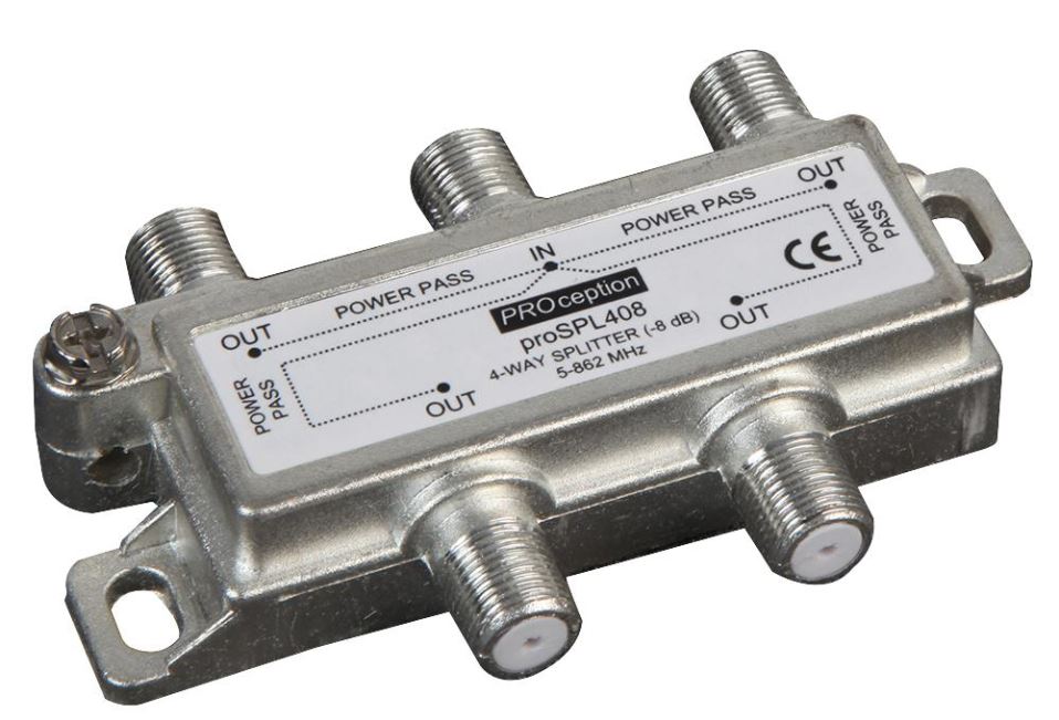 BLAKE UK Divisore/Combinatore 4 Vie, 8dB Perdita, DC Pass Su Tutte le Porte