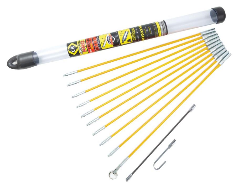 CK Tools MightyRod Pro Kabelstangenset, 6mm, 3,3m