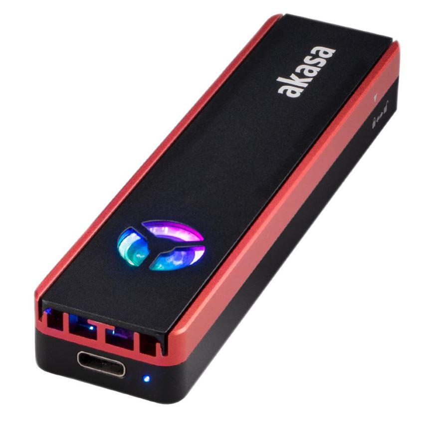 AKASA Vega SSD Mate M.2 SATA/NVMe 외장 케이스, USB 3.2 Gen 2