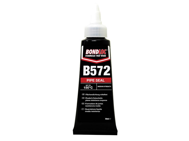 Bondloc B572 Pipe Seal - White, Slow Cure, 50ml