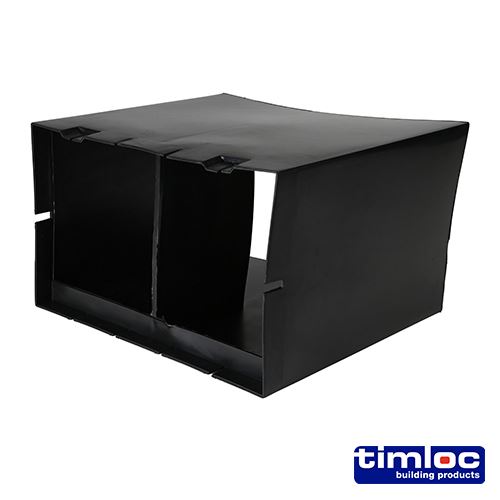 Timco Doorvoerslang voor Spouwmuur, 229 x 152mm, Kunststof, Zwart