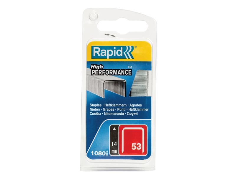 Agrafes galvanisées Rapid 53/14B 14mm (Paquet de 1080)