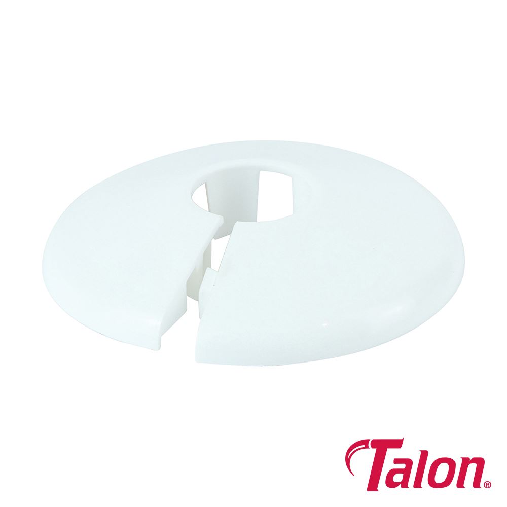 Timco 15mm White Pipe Collar, Polypropylene, 10-Pack