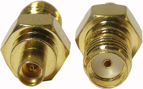 RF Solutions - Adaptateur MMCX vers SMA Prises Femelles, Dorure Or, 50 Ohm