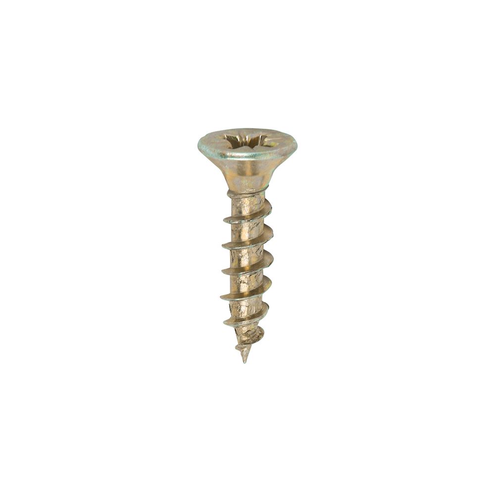 Timco 4.5x20mm Yellow Zinc Woodscrews, PZ2, 200 Pack