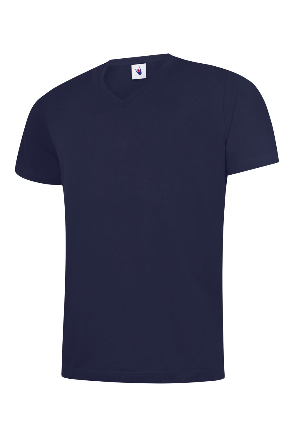 Uneek Classic V-Neck T-Shirt, Navy, 4XL, 100% Cotton