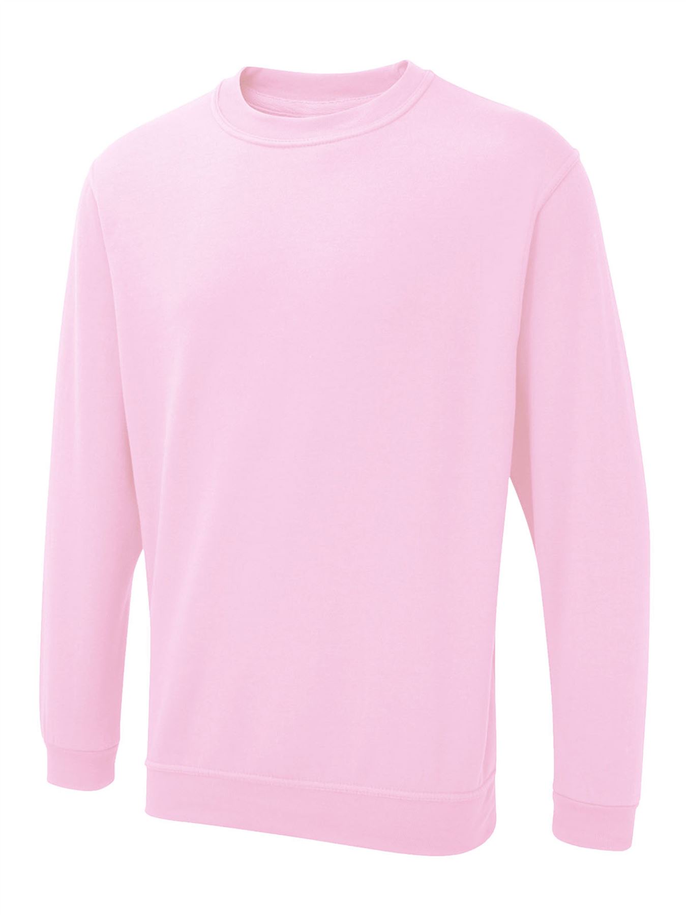 Uneek Unisex UX Sweatshirt - 50% Polyester 50% Cotton - Pink - XS