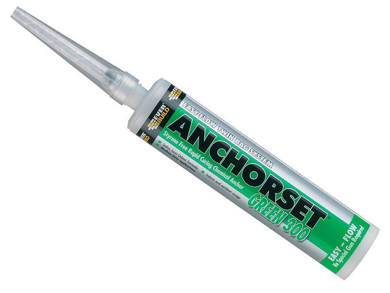 Everbuild Sika Green 300 Anchorset Chemical Anchor, 300ml