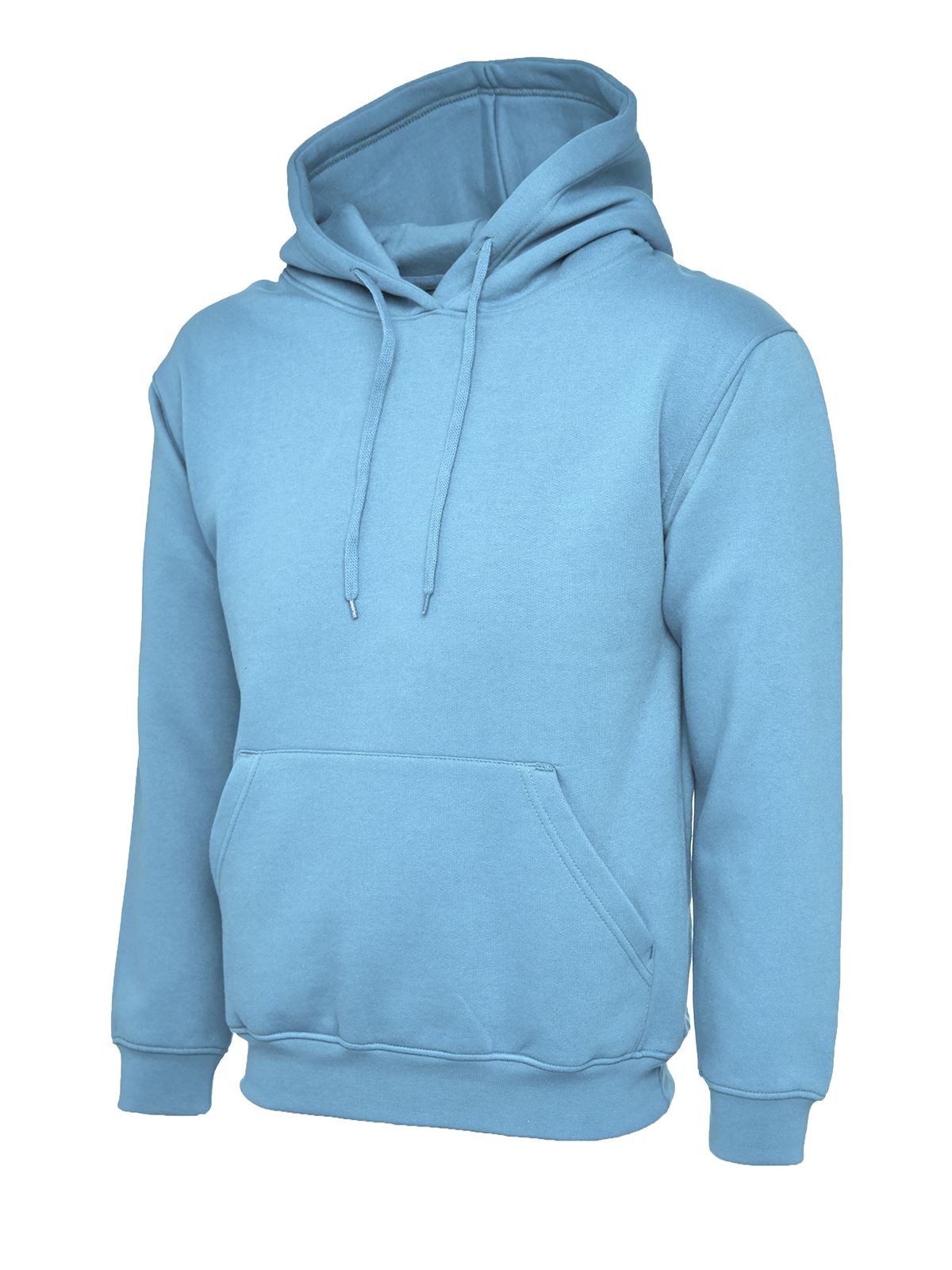 Uneek Women's Deluxe Hooded Sweatshirt - Sky - Size M