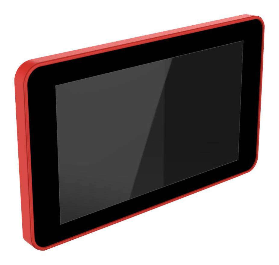 MULTICOMP PRO - Θήκη Raspberry Pi 4 με Κουμπί Ενεργοποίησης, Κόκκινη