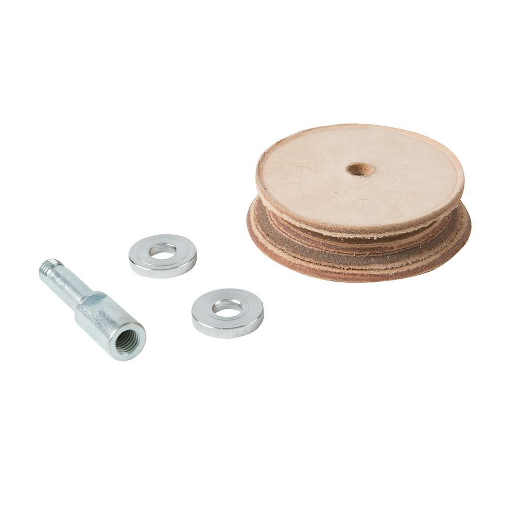 Triton TWSLHW Profiled Leather Honing Wheel for Whetstones