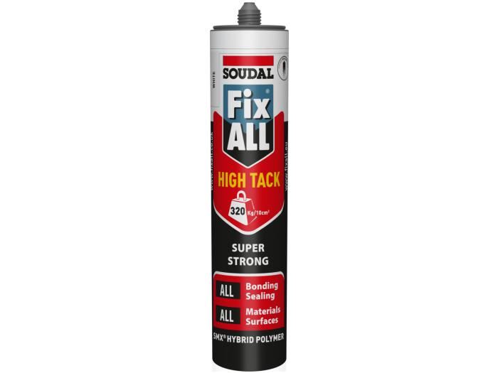 Soudal Fix ALL High Tack Zwarte Kit & Lijm 290ml