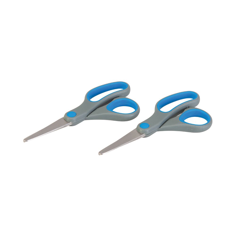 Silverline Stainless Steel Scissors 130mm, 2-Pack