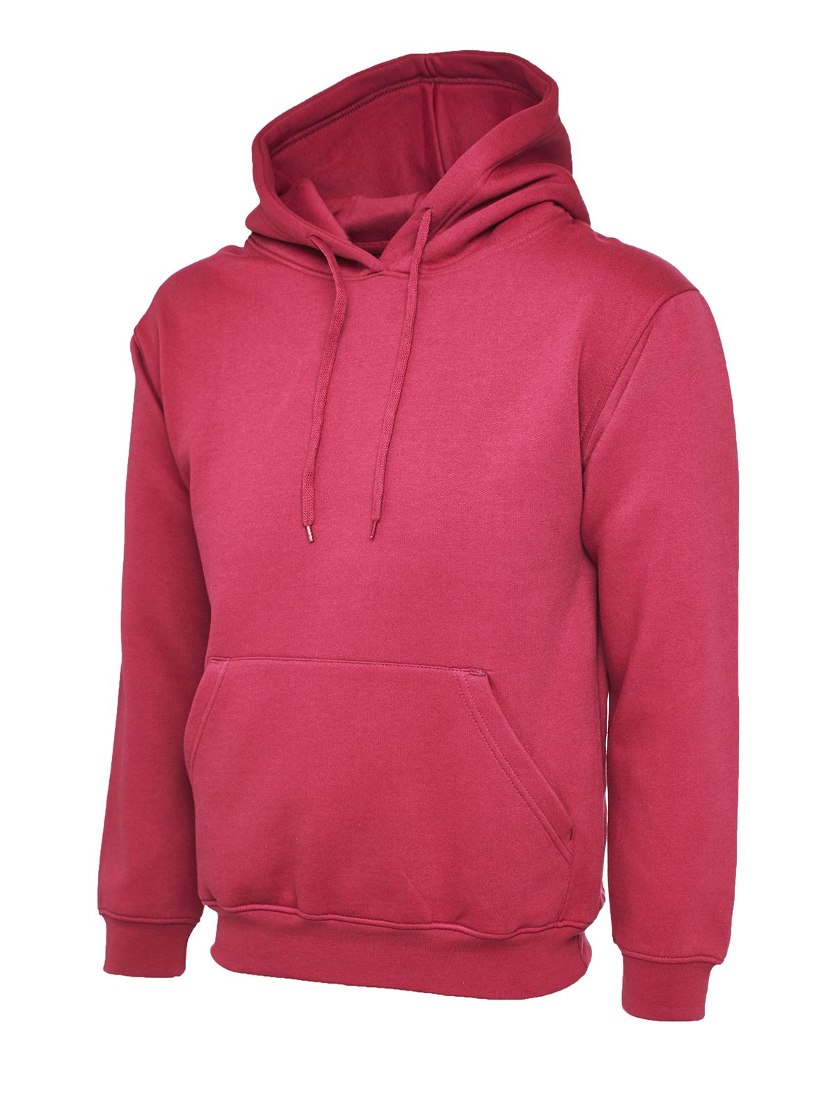 Uneek Unisex Classic Hooded Sweatshirt - Hot Pink - 5XL