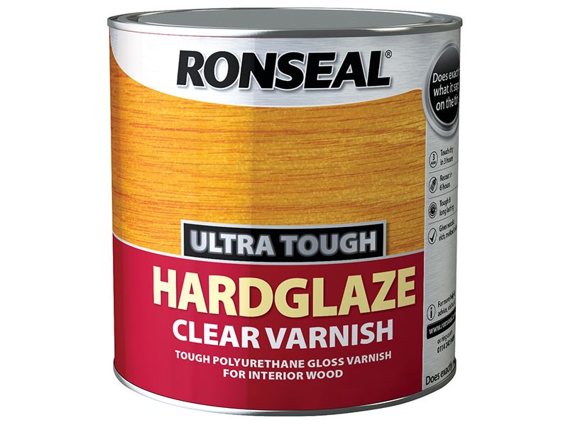 Ronseal - Vearnais Ultra Dúr Gléigeal Soiléir 250ml