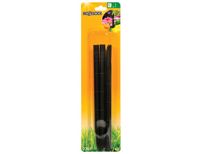 Hozelock 하이 스파이크 4mm/13mm, 자외선 차감 (3개 세트)