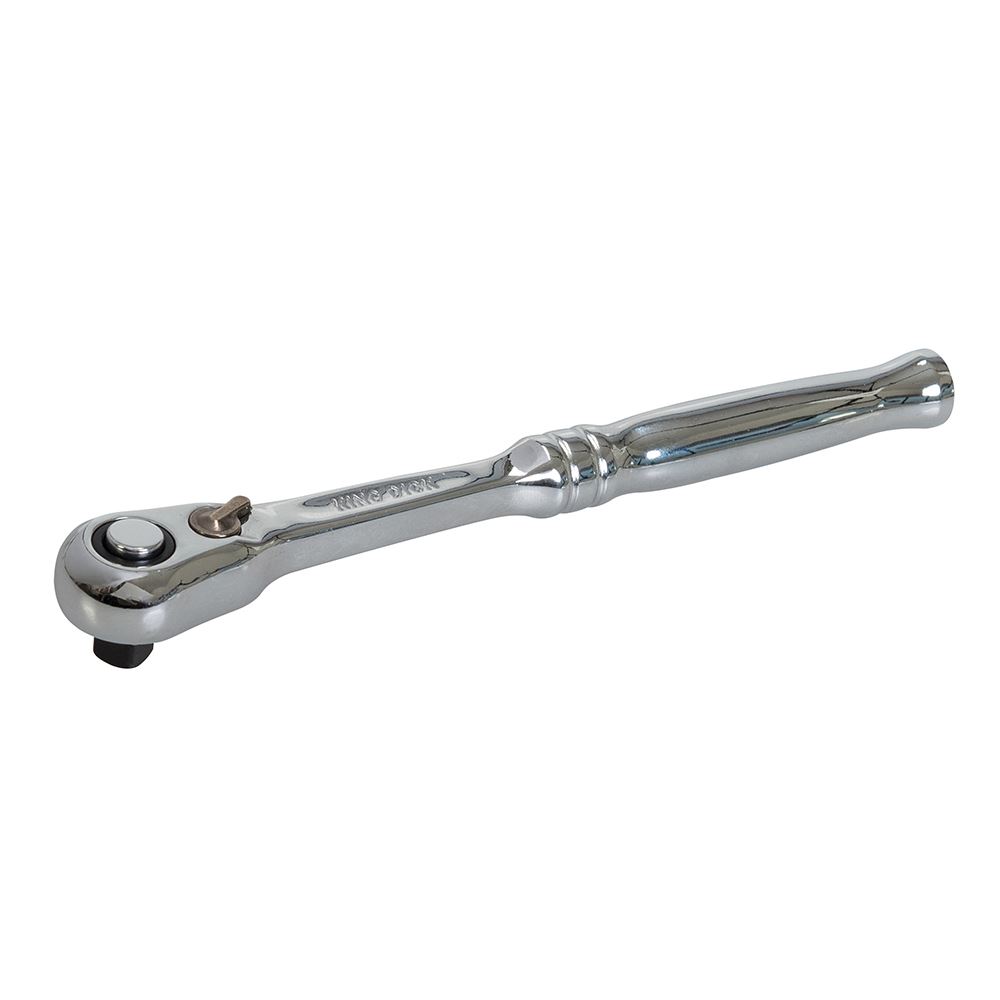 King Dick 1/4'' Full Chrome Reversible Ratchet, 60 Teeth