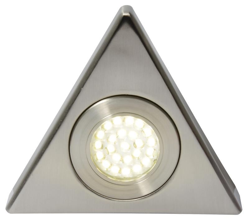 CULINA - Lampu Kabinet LED Segitiga Untuk Pemasangan Permukaan, 240V