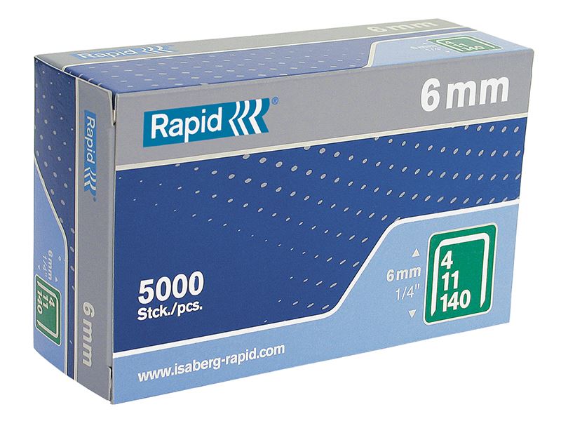 Rapid 140/6 Pozinkované sponky, 6mm, balení 5000 ks