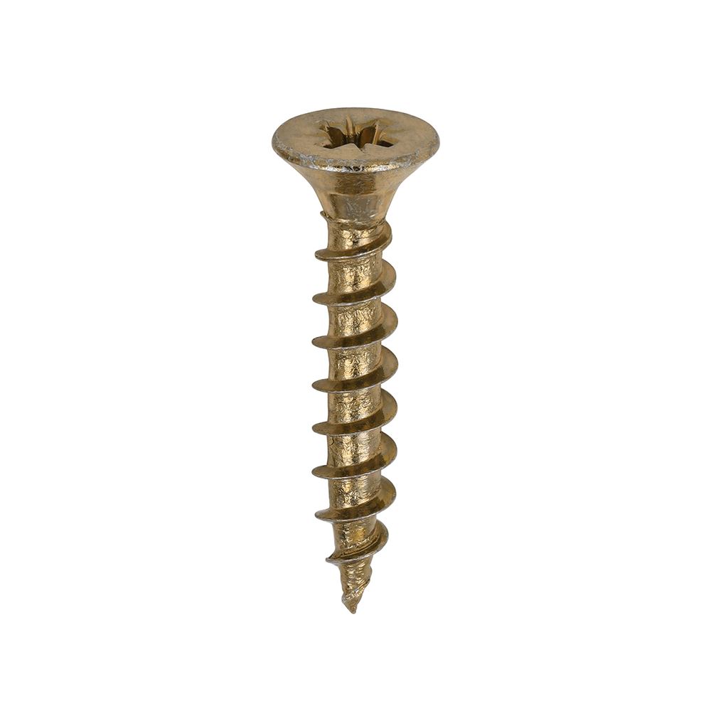 Timco PZ Dubbele Verzonken Gele Houtschroeven 5,0 x 30mm, 200 stuks