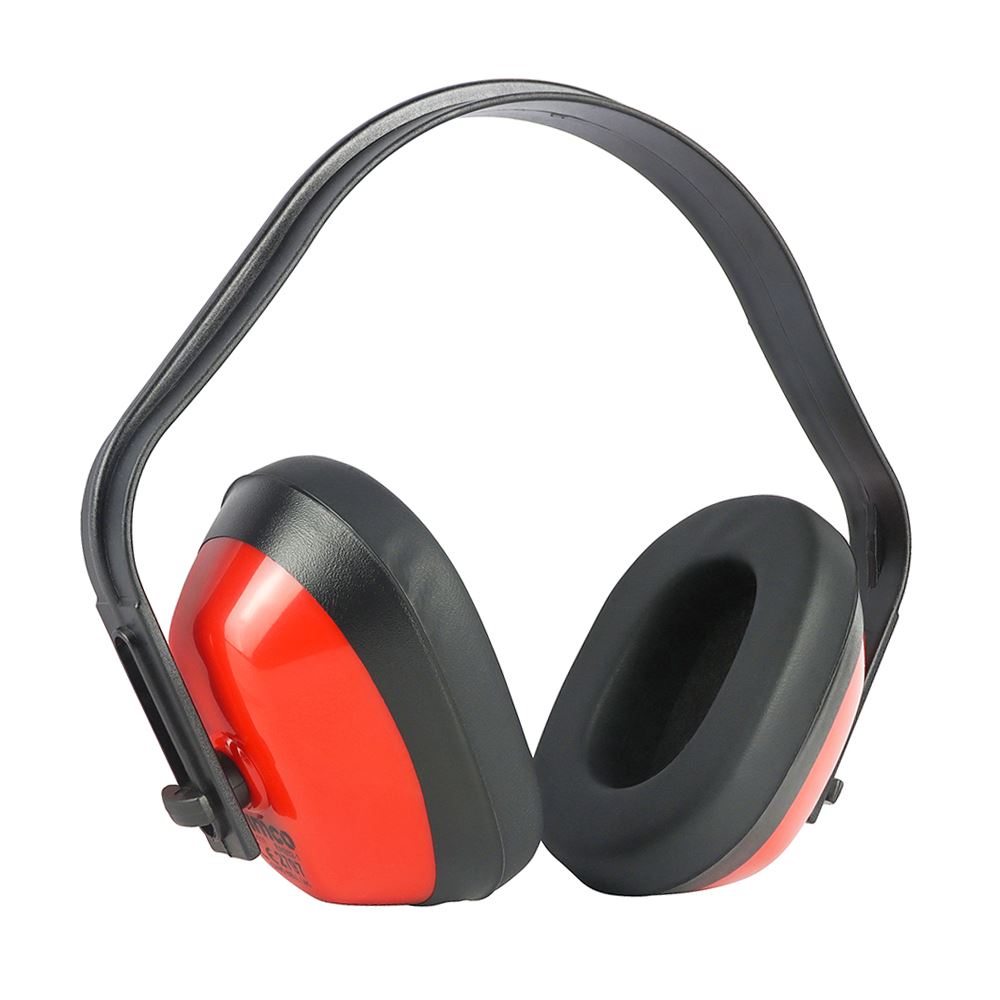 Timco Ear Defenders, 27.6dB, Red, Foam (One Size)